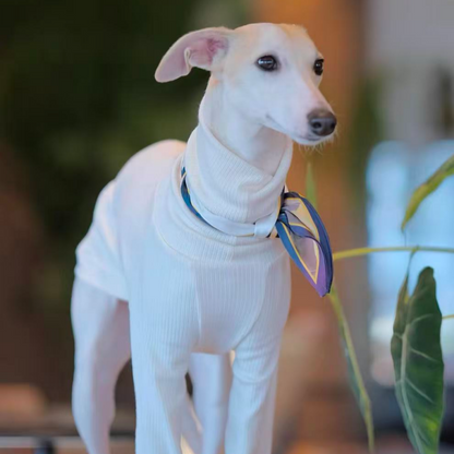 AEROE High-Neck Dog Thermal Base Shirt - Slim Fit Fleece Layering Vest for Italian Greyhound & Whippet Clothes