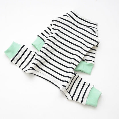 AEROE Cozy Cotton Dog Pajamas - Autumn & Winter Warm Thermal Pet Tracksuit - Soft Breathable Fleece Indoor Comfort Clothes