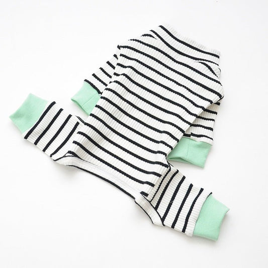 AEROE Cozy Cotton Dog Pajamas - Autumn & Winter Warm Thermal Pet Tracksuit - Soft Breathable Fleece Indoor Comfort Clothes