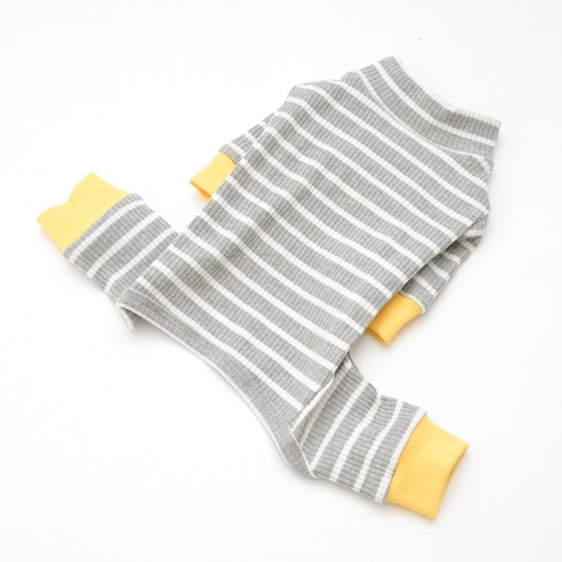 AEROE Cozy Cotton Dog Pajamas - Autumn & Winter Warm Thermal Pet Tracksuit - Soft Breathable Fleece Indoor Comfort Clothes