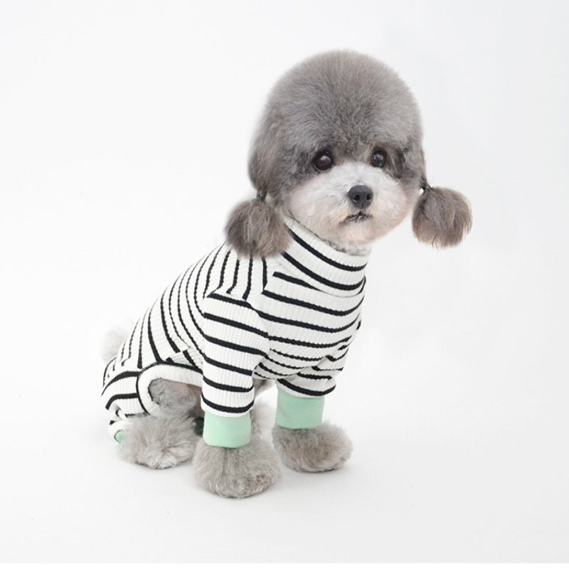 AEROE Cozy Cotton Dog Pajamas - Autumn & Winter Warm Thermal Pet Tracksuit - Soft Breathable Fleece Indoor Comfort Clothes